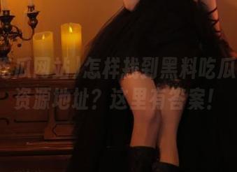 怎样找到黑料吃瓜网站的资源地址？这里有答案！